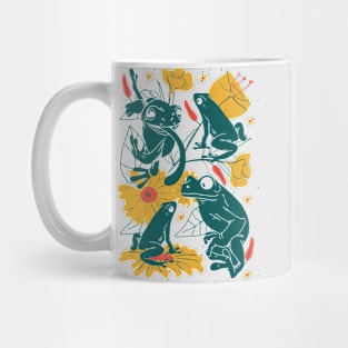 Vintage Frog Illustration Mug